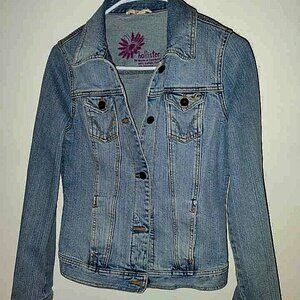 Hollister Vintage Denim Jacket Size L Juniors